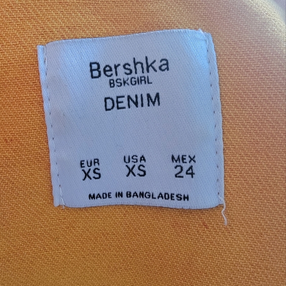 Bershka Oversized Yellow Denim Jacket - Picture 6 of 6